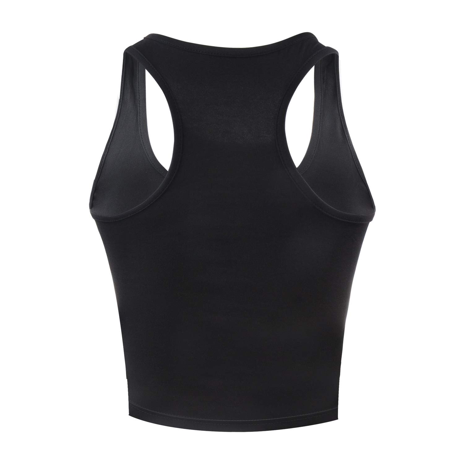 4 Pack Women's Cotton Racerback Crop Tops - Breathable Sleeveless Tank Tops for Workout, Yoga, Gym & Casual Summer Outfits