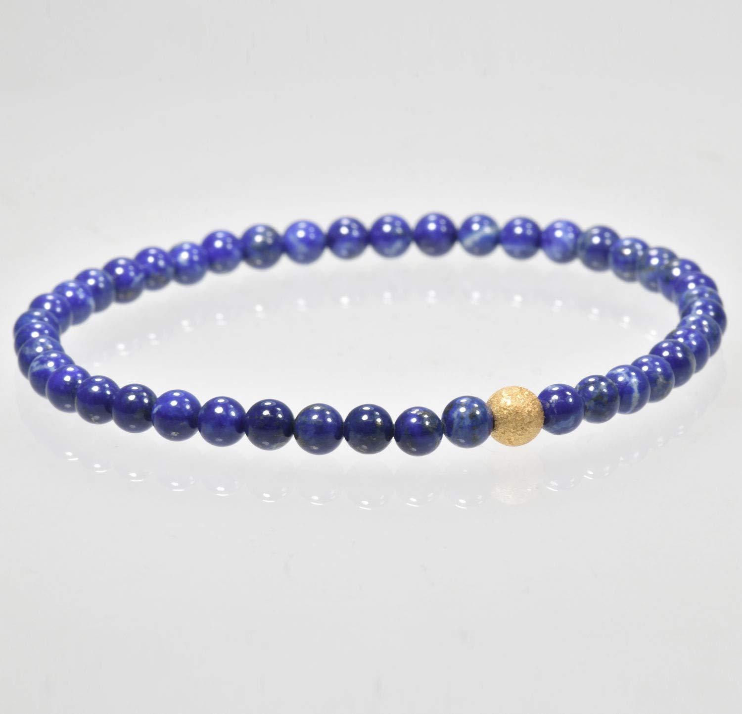 uGems Stretch Bracelets for Women - Genuine Gemstone Beaded Elastic Bracelets for Yoga, Meditation & Boho Fashion