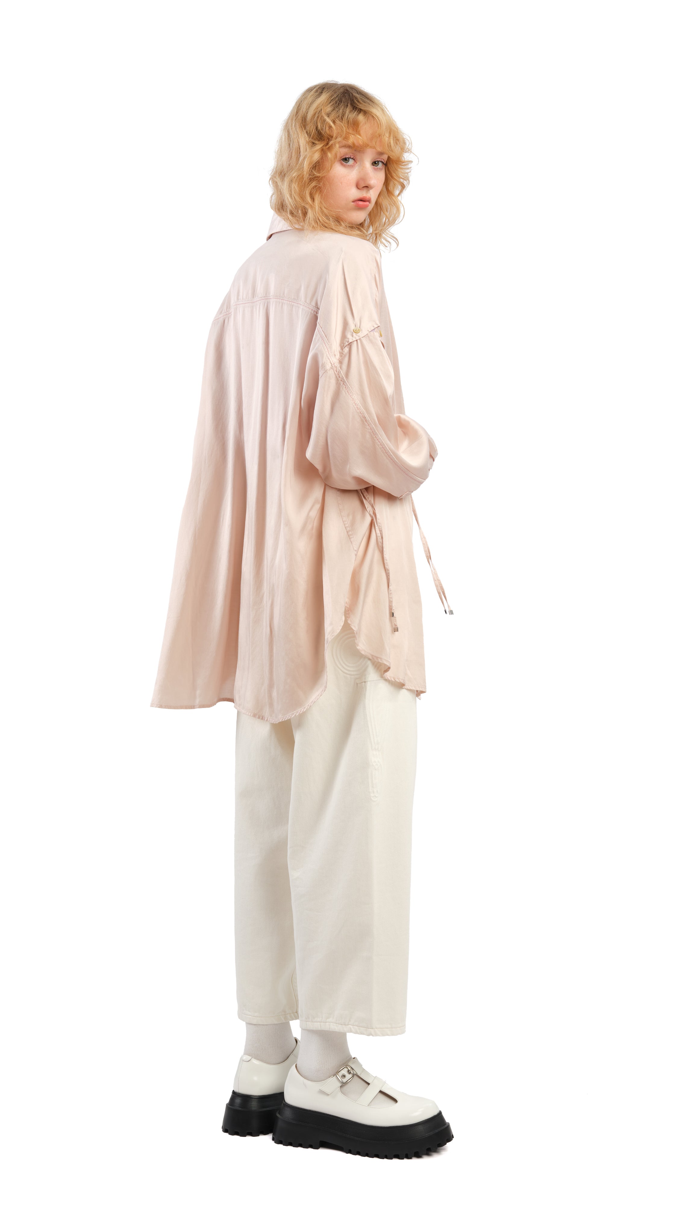 Kurashikizome Oversized Blouse for Women - Japanese Style Loose Fit Casual Shirt - Perfect for Work, Date Night & Everyday Wear