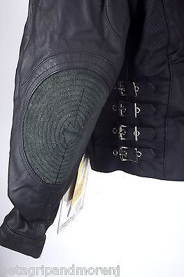 ICON MOTO Women's Black Bombshell Leather Jacket - Genuine Leather Motorcycle Jacket for Women, Size Large - Perfect for Riding, Biker Events & Casual Wear