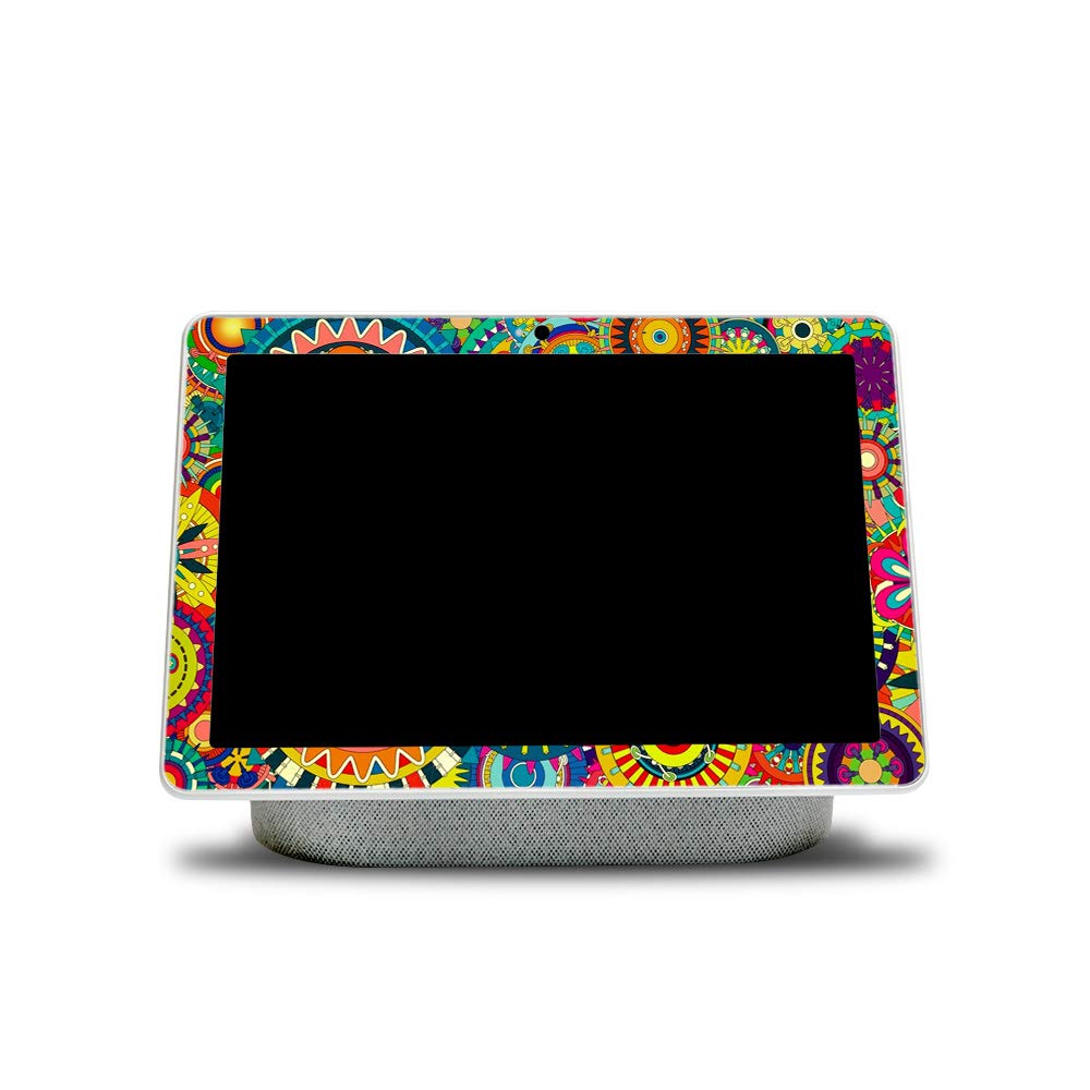 MightySkins Protective Vinyl Decal Wrap Cover for Google Nest Hub Max - Flower Wheels Design | Durable, Easy to Apply & Remove | Made in USA | Perfect for Home, Office & Kitchen Decor