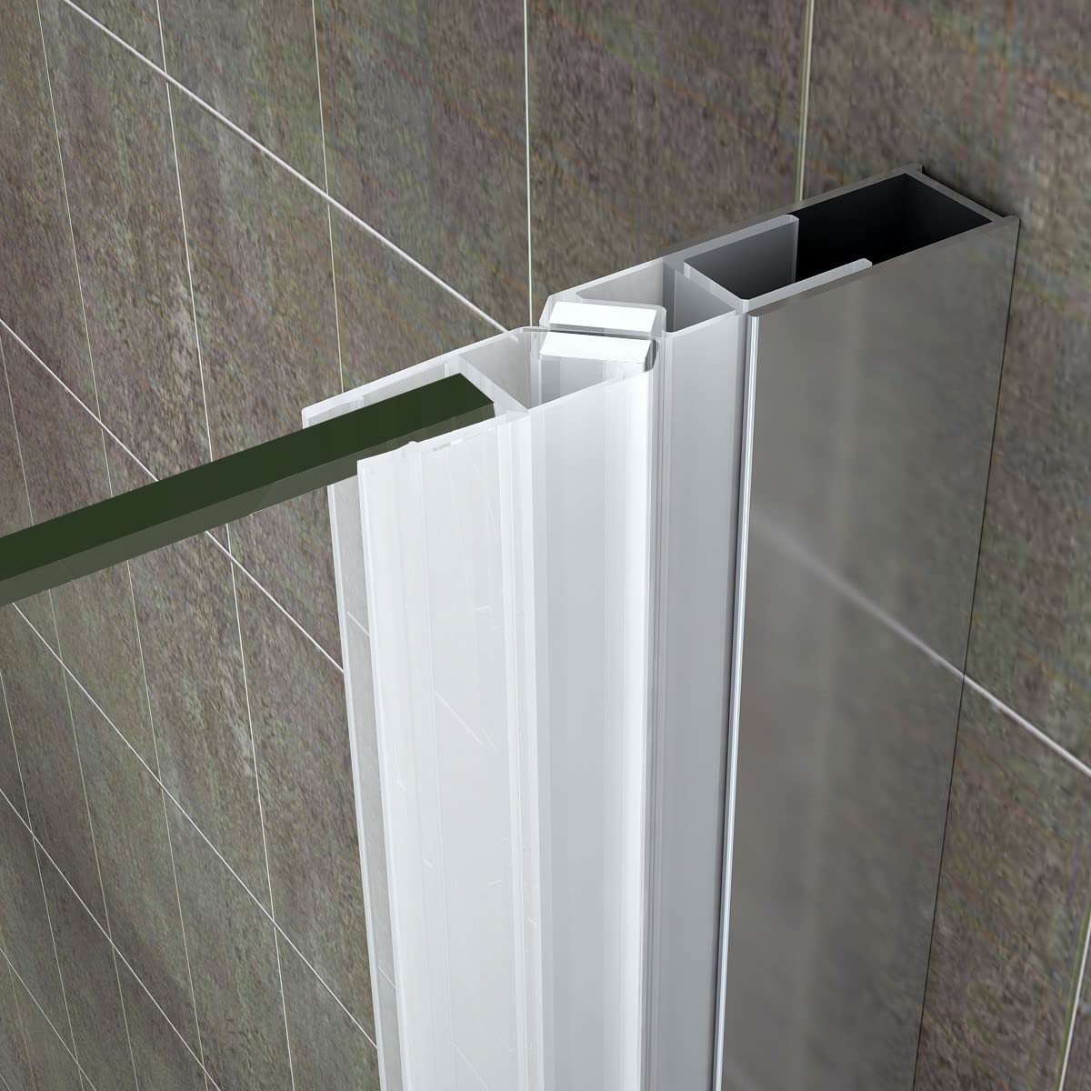 Frameless Single Folding Shower Door Enclosure - 6mm ESG Tempered Safety Glass - Clear Glass Bathroom Upgrade for Small Spaces - Perfect for Apartments, Tiny Homes & Modern Bathrooms