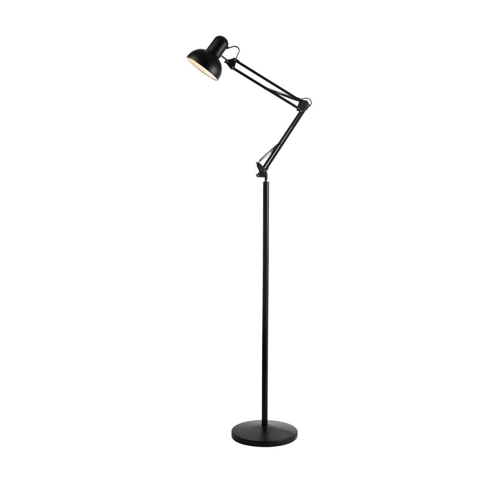 Modern Elegant Free Standing Reading Light Floor Lamp - Adjustable Black Standing Lamp for Living Room, Bedroom & Office - Perfect for Reading, Working & Relaxing