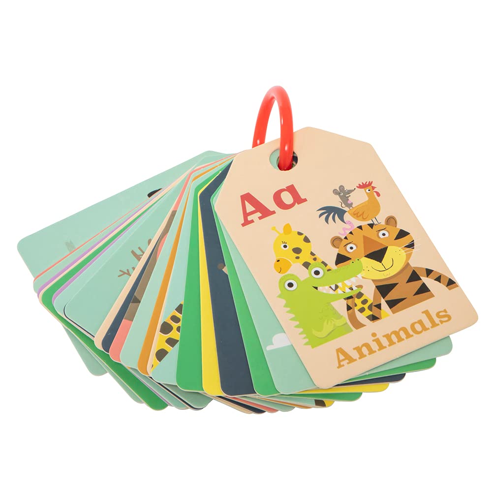 26 Alphabet Flash Cards for Kids - Double Sided ABC Learning Cards with Animal Illustrations | Fun Preschool Educational Toys for Letter Recognition & Early Reading | Perfect for Homeschooling & Classroom Activities