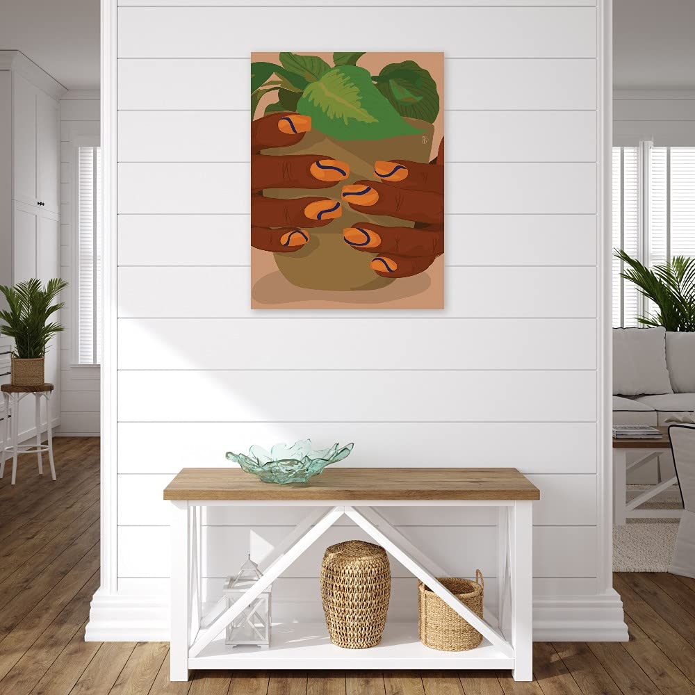 Fine Art Canvas Wall Decor by Artist Princella Seripenah - Ready to Hang 24x32 Inches - Perfect for Living Room, Bedroom, Office & More - Elegant Home & Commercial Space Decoration