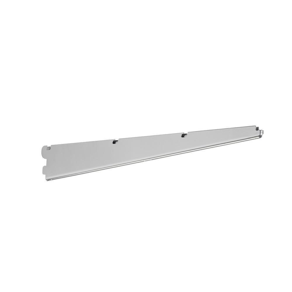 Elfa Click In Shelf Bracket D: 50 Platinum - Heavy Duty Metal Shelf Brackets for Floating Shelves, Kitchen, Bathroom & Garage Storage (Set of 4)