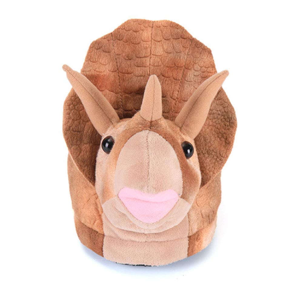 ZAILHWK Soft Plush Animal Slippers - Dinosaur Slippers with Anti-Skid Sole for Kids & Adults | Cozy Home Wear, Perfect for Indoor Comfort & Gifts
