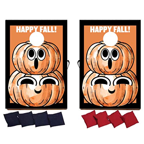 Stacked Pumpkins Cornhole