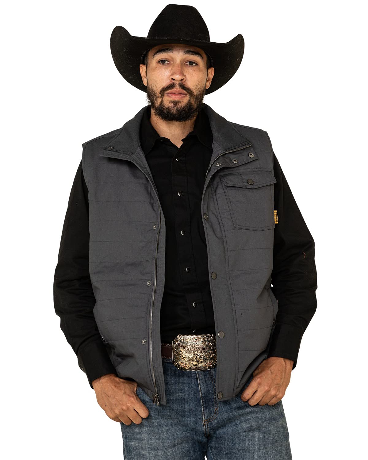 Cinch Men's Solid Quilted Vest - Lightweight Warm Puffer Jacket for Outdoor Activities, Hunting & Casual Wear | Winter Layering Essential