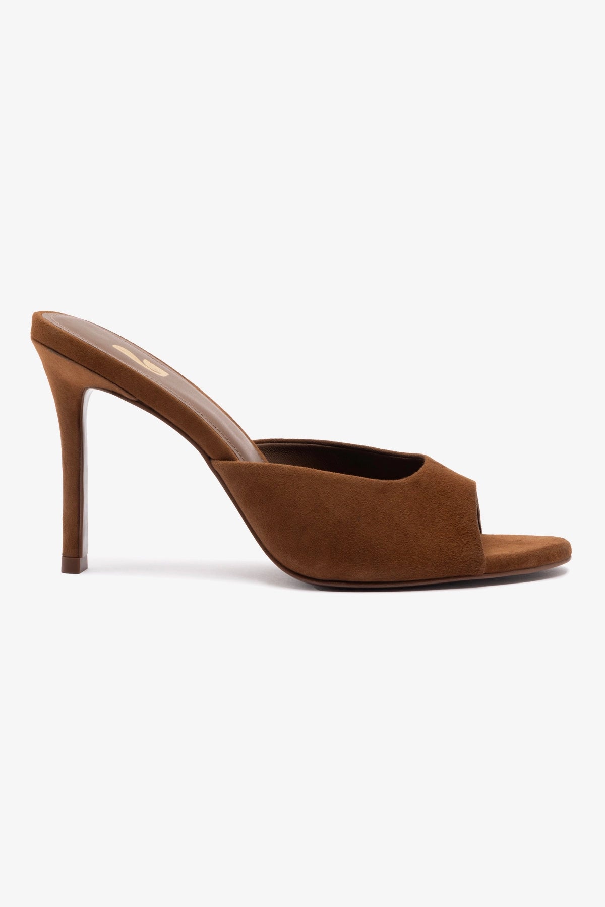 Jasmine Hi Mule Shoes for Women - Burnt Umber Suede Slip-On Loafers - Comfortable Casual & Office Wear