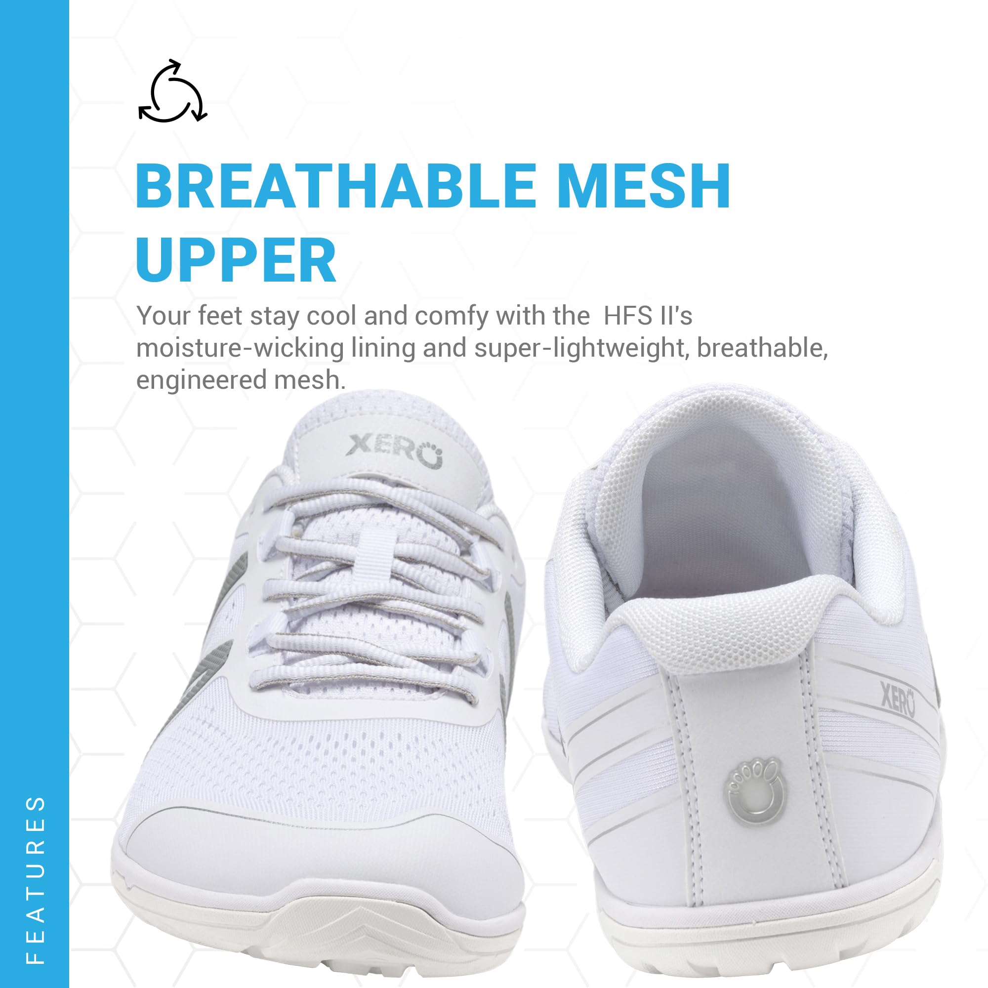 Xero Shoes HFS II - Minimalist Barefoot Running Shoes for Men | Lightweight & Flexible for Trail, Gym & Everyday Wear