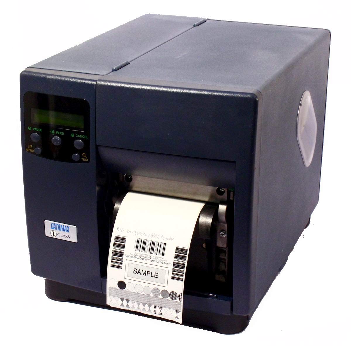 Datamax DMX-I-4208 R42-00-18000007 Industrial Thermal Barcode Label Printer with Parallel/Serial Ports & Rewinder - Perfect for Warehouse, Retail, and Shipping Label Printing