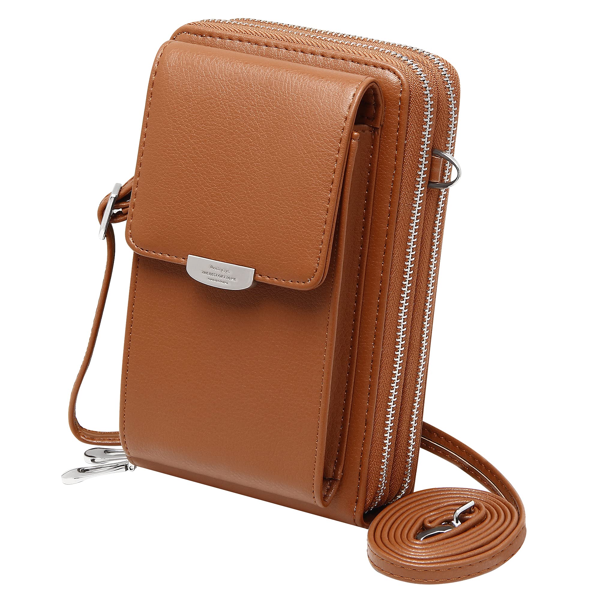 KUKOO Small Crossbody Phone Bag for Women - Touch Screen Purse Wallet with Credit Card Slots - Perfect for Travel, Shopping & Everyday Use