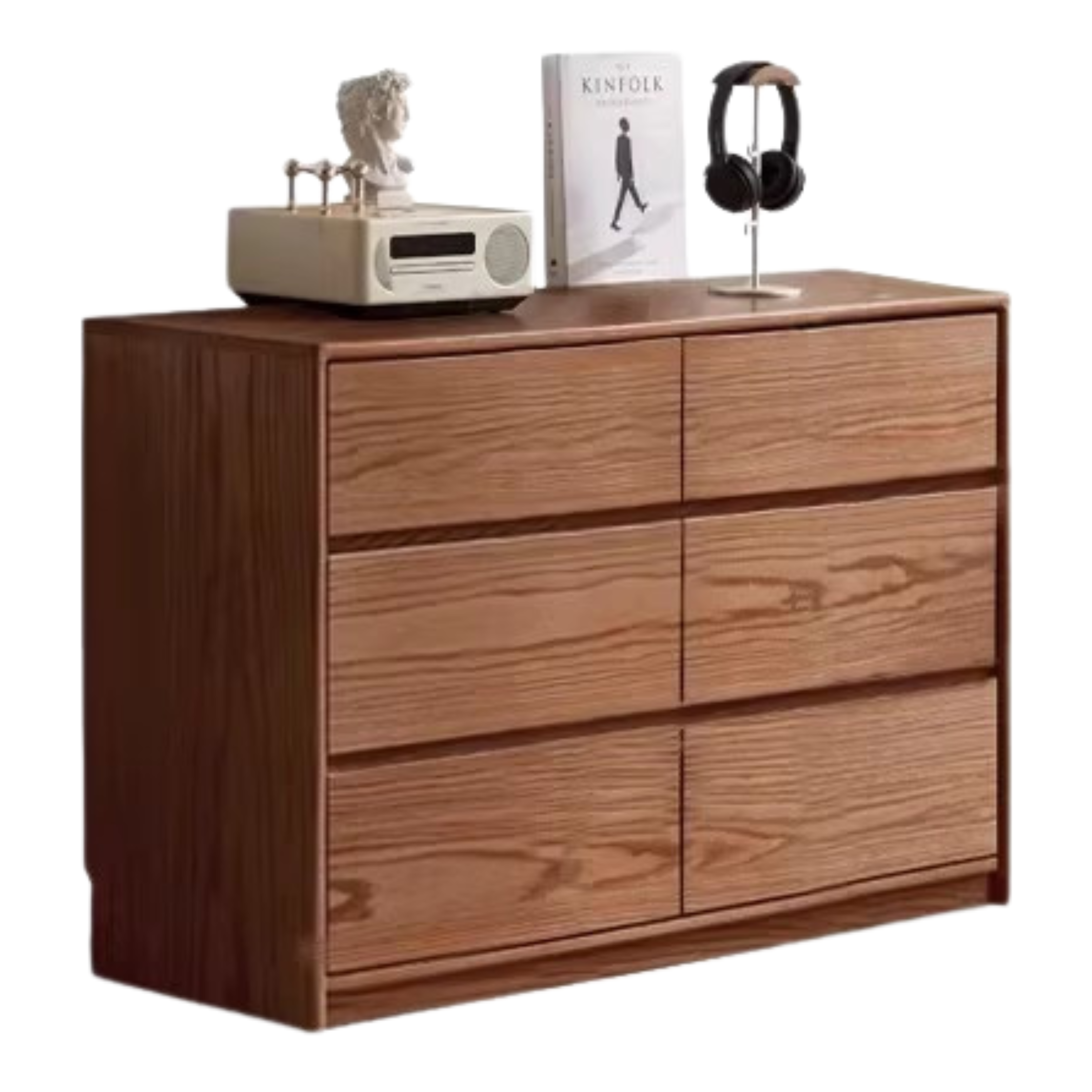47.2x15.8x29.7inch / 120x40x75.5сm/ walnut color / Oak six bucket cabinet