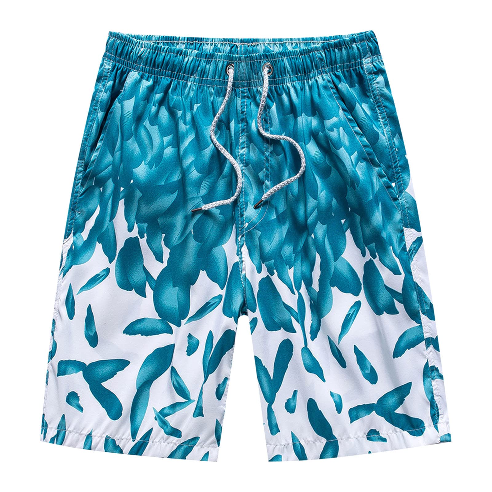 **Men's Quick-Dry Gym Shorts - 5-Point Comfort for Sports, Surfing & Beach - Plus Size Swim Trunks for Vacation & Swimming**    *(Perfect for workouts, beach trips, surfing, and summer vacations!)*