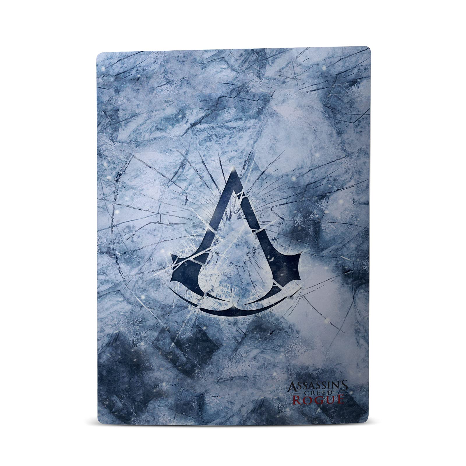 Officially Licensed Assassin's Creed Glacier Logo Gaming Skin Decal for Sony PS5 Disc Edition & DualSense Controller - Protective Vinyl Faceplate Cover for Enhanced Gaming Experience