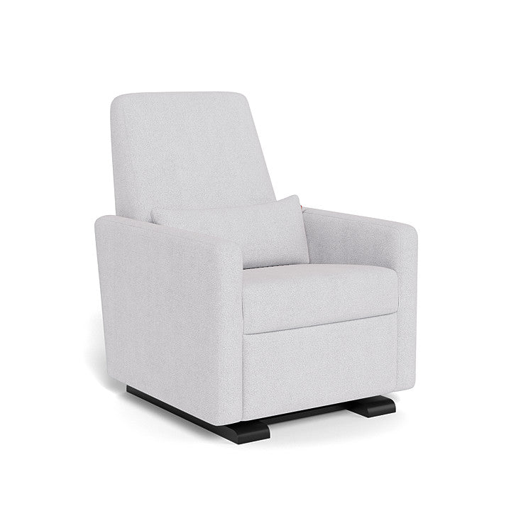 Monte Design Grano Glider Recliner Chair with Espresso Base - Modern Nursery Glider for Breastfeeding, Baby Rocking & Living Room Relaxation