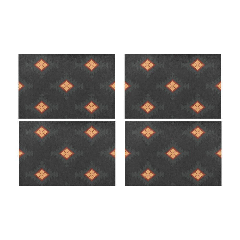 Southwestern Style Desert Night Printed Placemats Set of 4 - 12