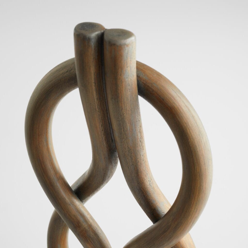 Cyan Design 11544 Hercules Knot Decorative Bowl - Handcrafted Mahogany Wood Home Decor for Living Room, Dining Table & Shelf Display