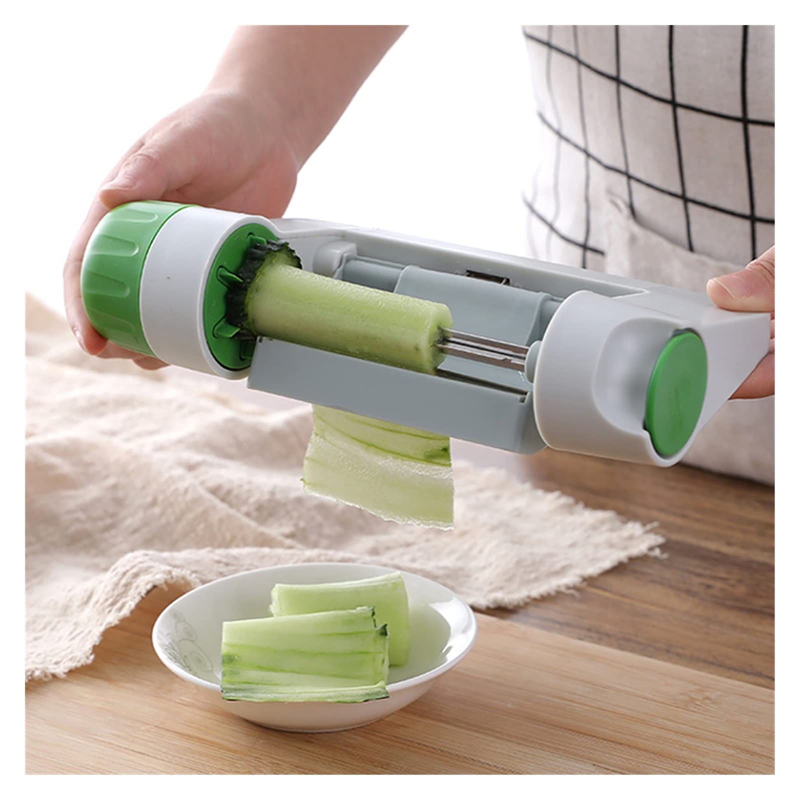 Stainless Steel Multi-Function Vegetable Cutter Shredder Slicer - Kitchen Gadget for Fruits & Vegetables - Perfect for Salad Prep, Meal Prep & Healthy Cooking