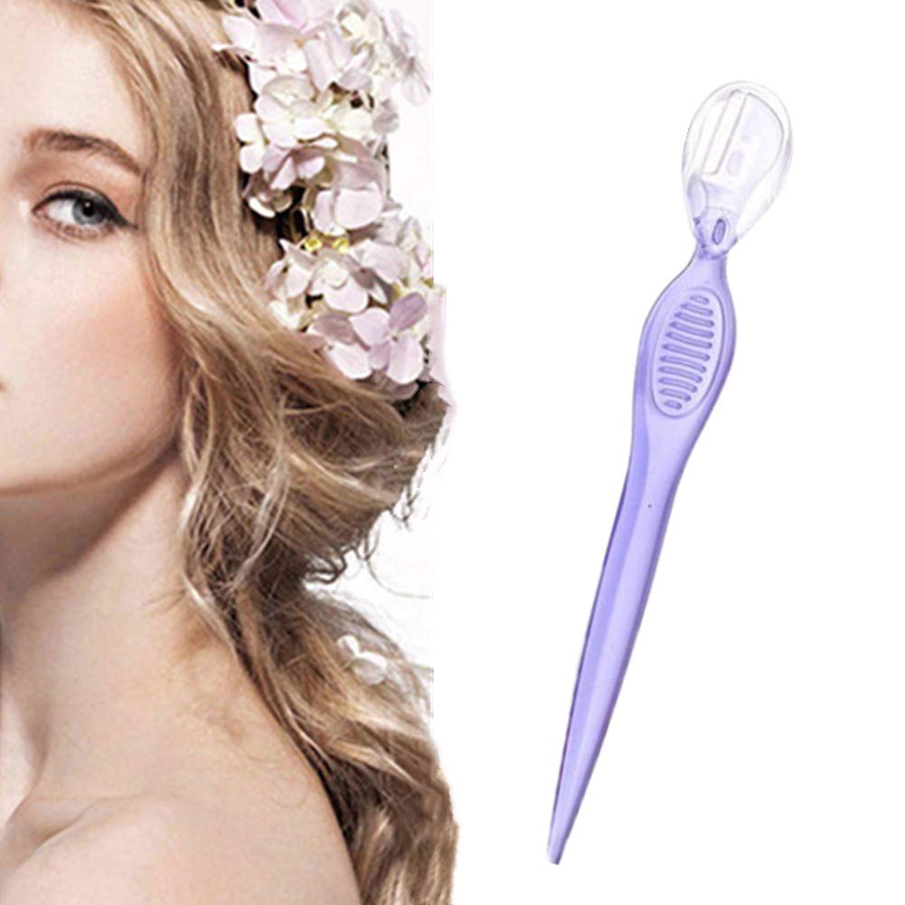 Professional Eyebrow & Face Razor for Women - Dermaplaning Tool with Precision Blades for Smooth Skin - Eyebrow Shaver & Facial Hair Remover - Purple (1pc) - Perfect for Eyebrow Shaping & At-Home Dermaplaning