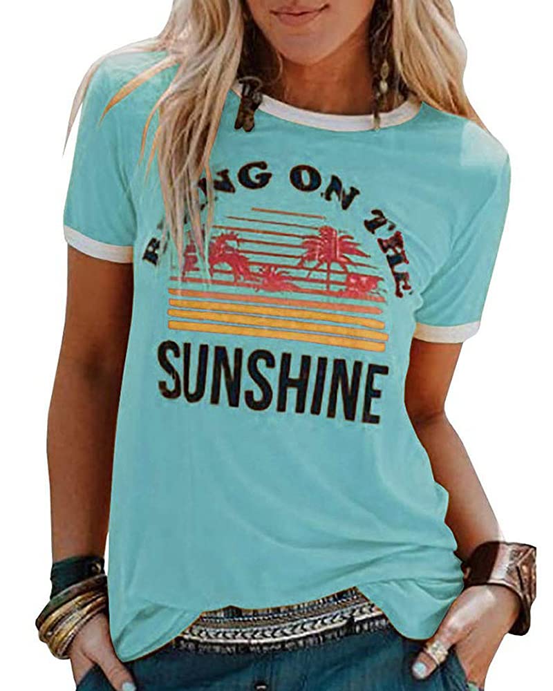 Vintage Graphic T-Shirts for Women - Soft Cotton Short Sleeve Blouses & Casual Tops | Perfect for Everyday Wear, Weekend Outfits & Street Style Fashion