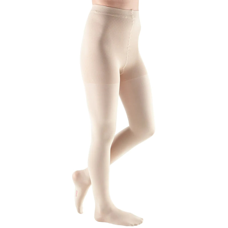 Medi Comfort 20-30mmHg Closed Toe Compression Pantyhose with Adjustable Waistband for Women - Petite Size - Ideal for Travel, Pregnancy & Varicose Vein Relief