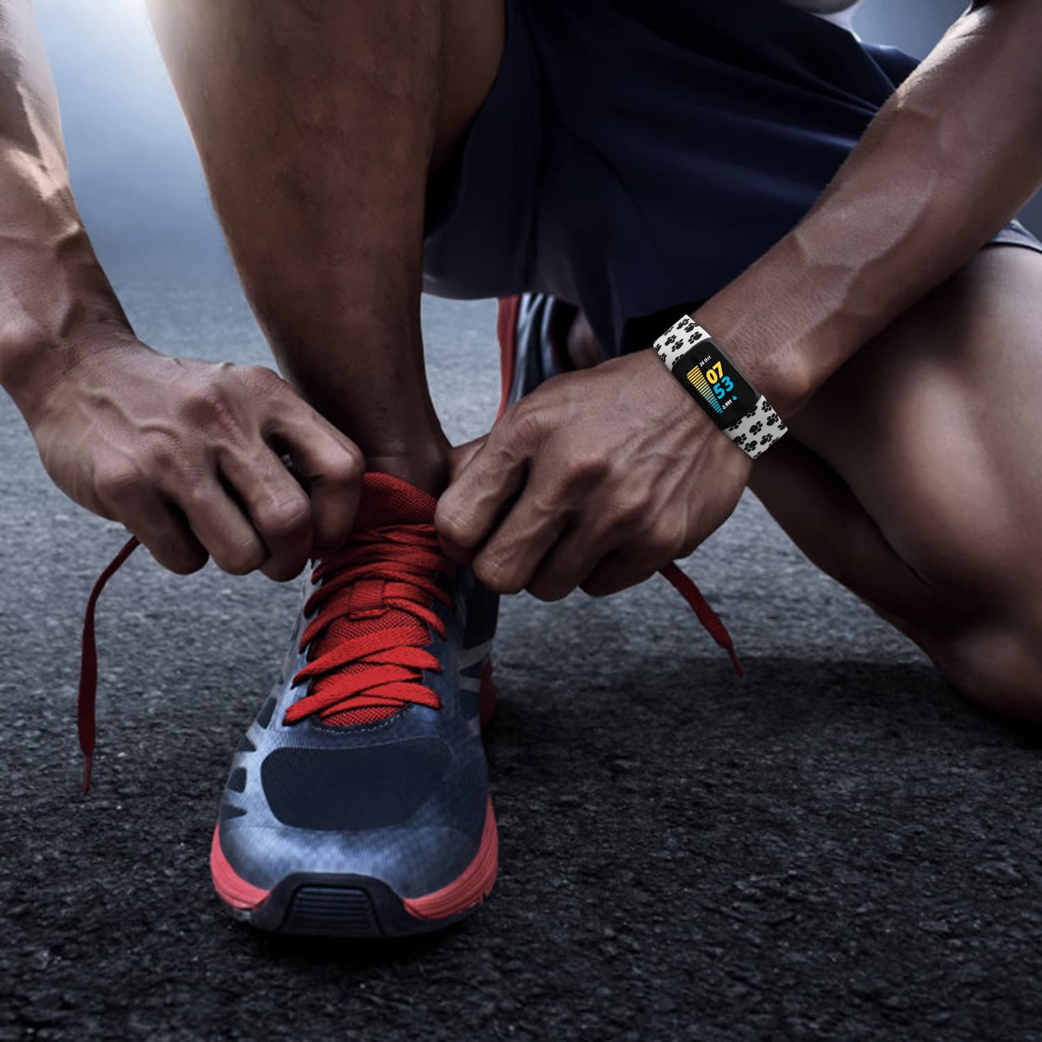 Fitbit Charge 5 Bands - Breathable Sport Strap for Women & Men | Gym & Swimming