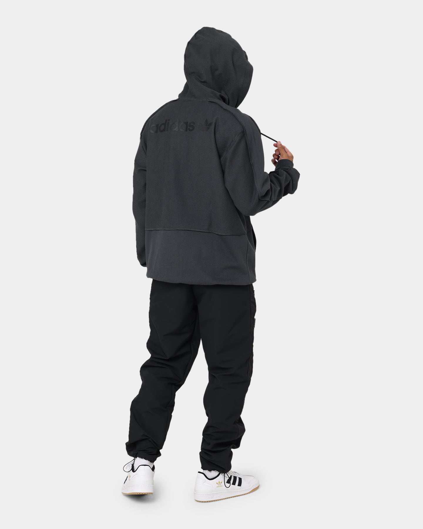 Adidas Loopback Hoodie Carbon - Men's Lightweight Pullover Hooded Sweatshirt for Running, Gym & Casual Wear