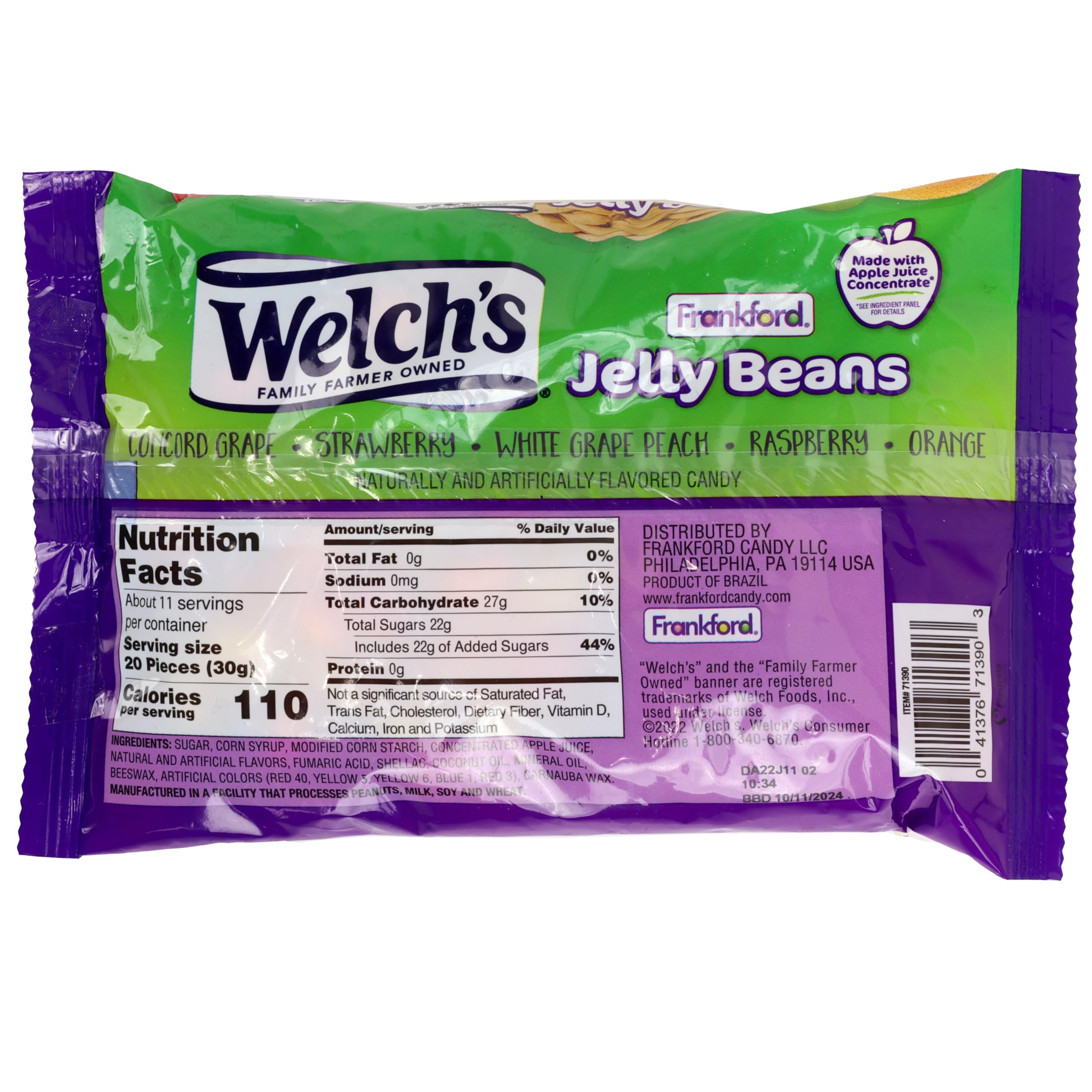 Welch's Fruit Flavor Jelly Beans - 2 Pack Candy Snacks & Sweets by Frankford Candy - Perfect for Easter Baskets, Party Favors & Office Treats