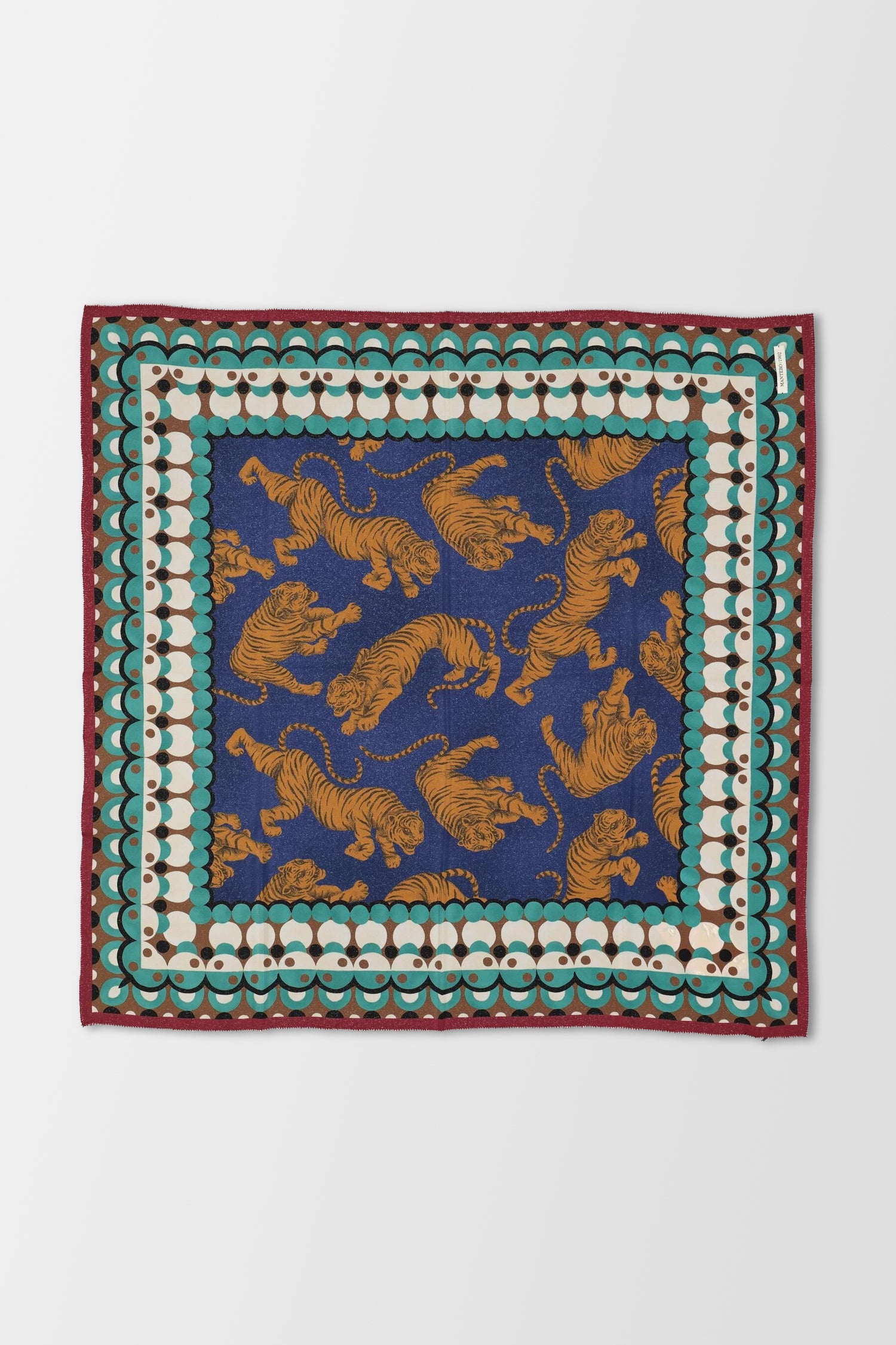 Mantero Multicolor Honey Tiger 2 - Premium Silk Scarf for Women | Elegant Fashion Accessory for Parties, Weddings & Special Occasions