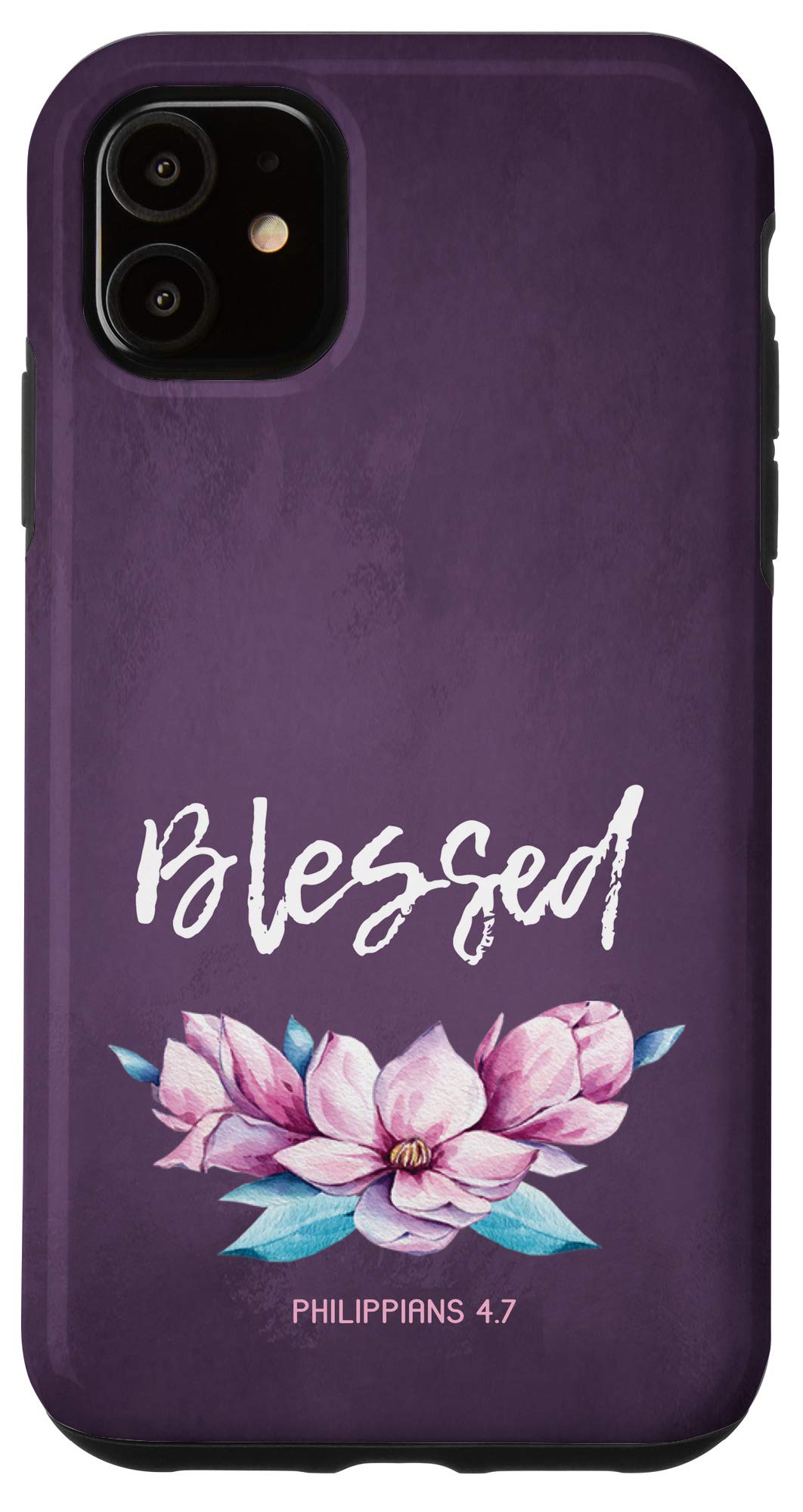 iPhone 11 Case with Philippians 4:7 Bible Verse - Perfect for Daily Inspiration
