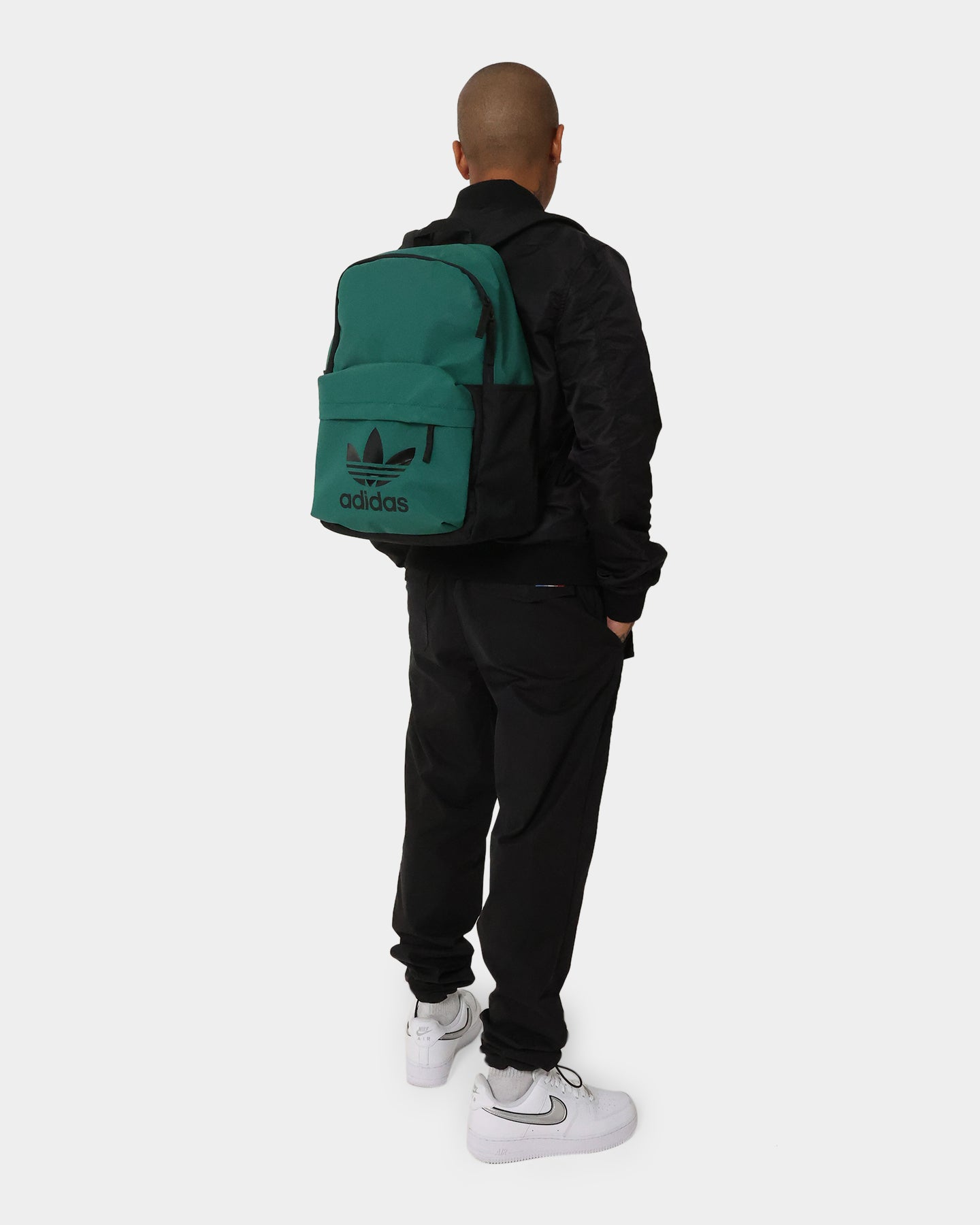 Adidas Adicolor Archive Backpack - Green Waterproof School Backpack for Men & Women - Perfect for College, Travel, and Outdoor Activities
