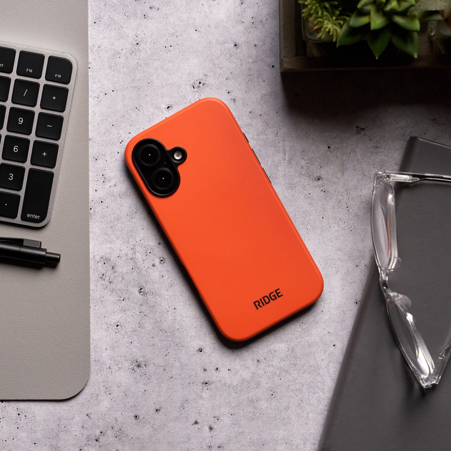 Premium Shockproof iPhone 16 Plus Case - Basecamp Orange | Slim Protective Cover for Everyday Use | Perfect for Outdoor Adventures, Work & Travel