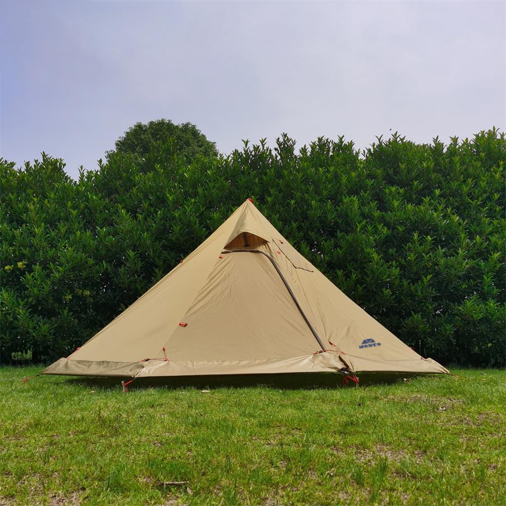 Lightweight 3-4 Person Tipi Hot Tent with Fire Retardant Stove Jack & Snow Skirt - Portable Teepee Tent for Family Camping, Backpacking & Winter Hiking | Perfect for Outdoor Adventures in Cold Weather