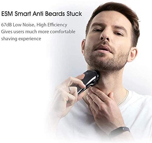 Best Electric Razor for Men - 3D Rotary Shaver with LCD Display, Wet & Dry USB Rechargeable Shaving System - Perfect Gift for Boyfriend, Husband, Father - Ideal for Travel, Gym & Daily Grooming