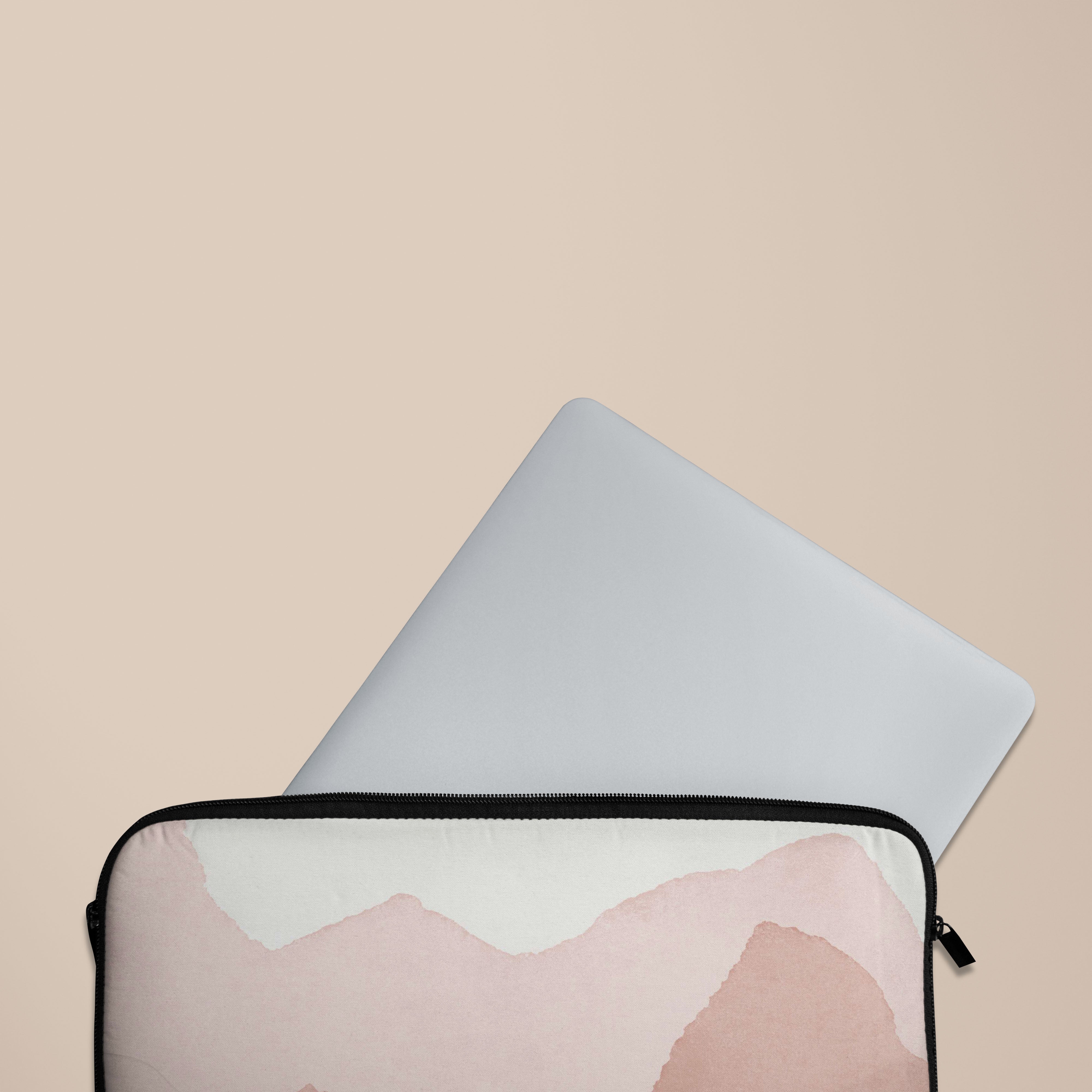 Pink Waves Laptop Sleeve 13-15 Inch - Stylish Protective Case for MacBook Air/Pro, Ultra Light & Water Resistant - Perfect for Work, School & Travel Accessories