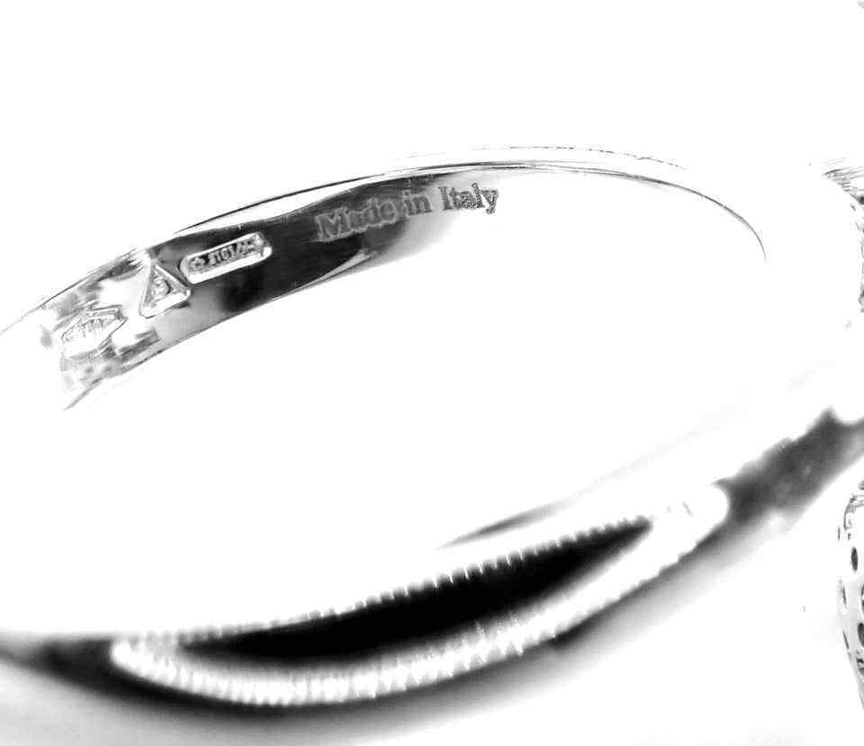 Authentic Damiani Diamond Flower 18k White Gold Cocktail Ring for Women - Elegant Statement Jewelry for Parties, Weddings & Special Occasions