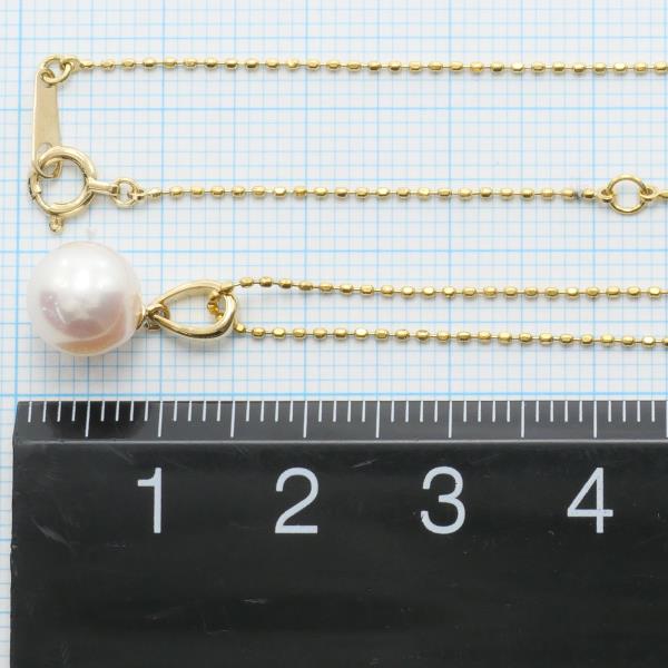 18K Yellow Gold Pearl Necklace for Women - Elegant Cultured Pearl Jewelry Gift for Brides, Anniversary & Special Occasions