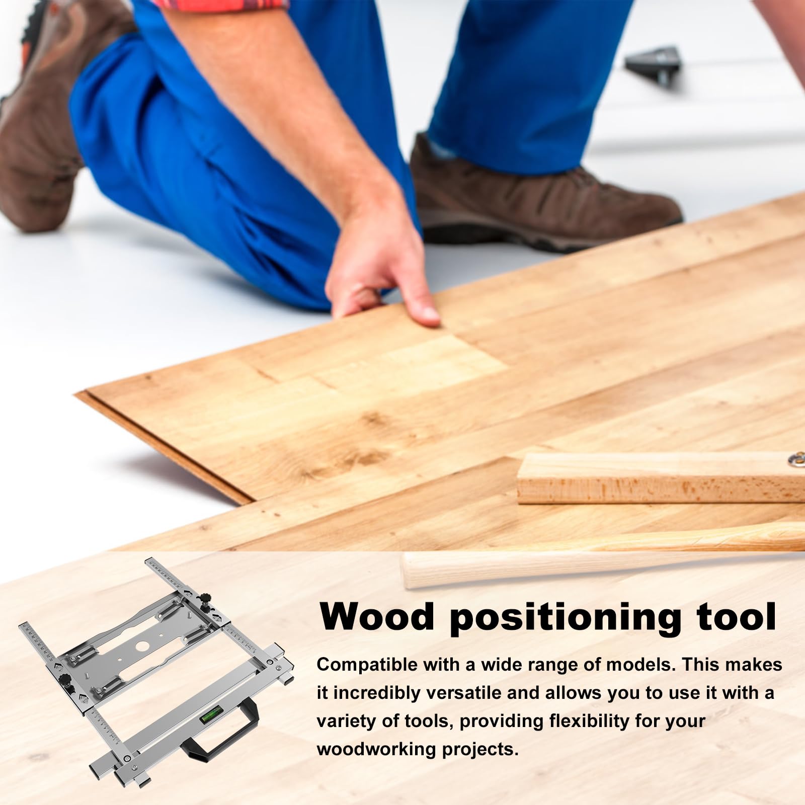 Stainless Steel Edge Guide Positioning Tool for Woodworking - Multi-Function Cutting Machine Guide with Adjustable Frame for Precise Cuts | Perfect for DIY Projects, Cabinet Making & Crafting