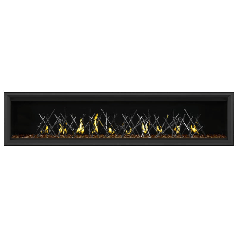 Napoleon Vector 74 Linear Direct Vent Gas Fireplace - LV74N | Modern Home Heating Solution for Living Rooms & Patios