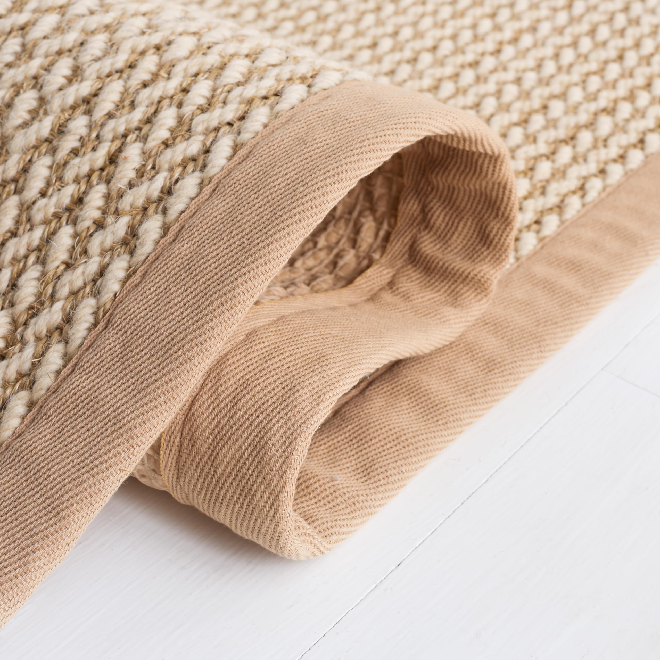 SAFAVIEH Natural Fiber Collection Area Rug - 6' x 9' Beige Sisal Design, Easy Care & Durable, Perfect for High Traffic Areas in Living Room, Bedroom, Office & Dining Room (NF475B) | Eco-Friendly Home Decor for Modern Spaces