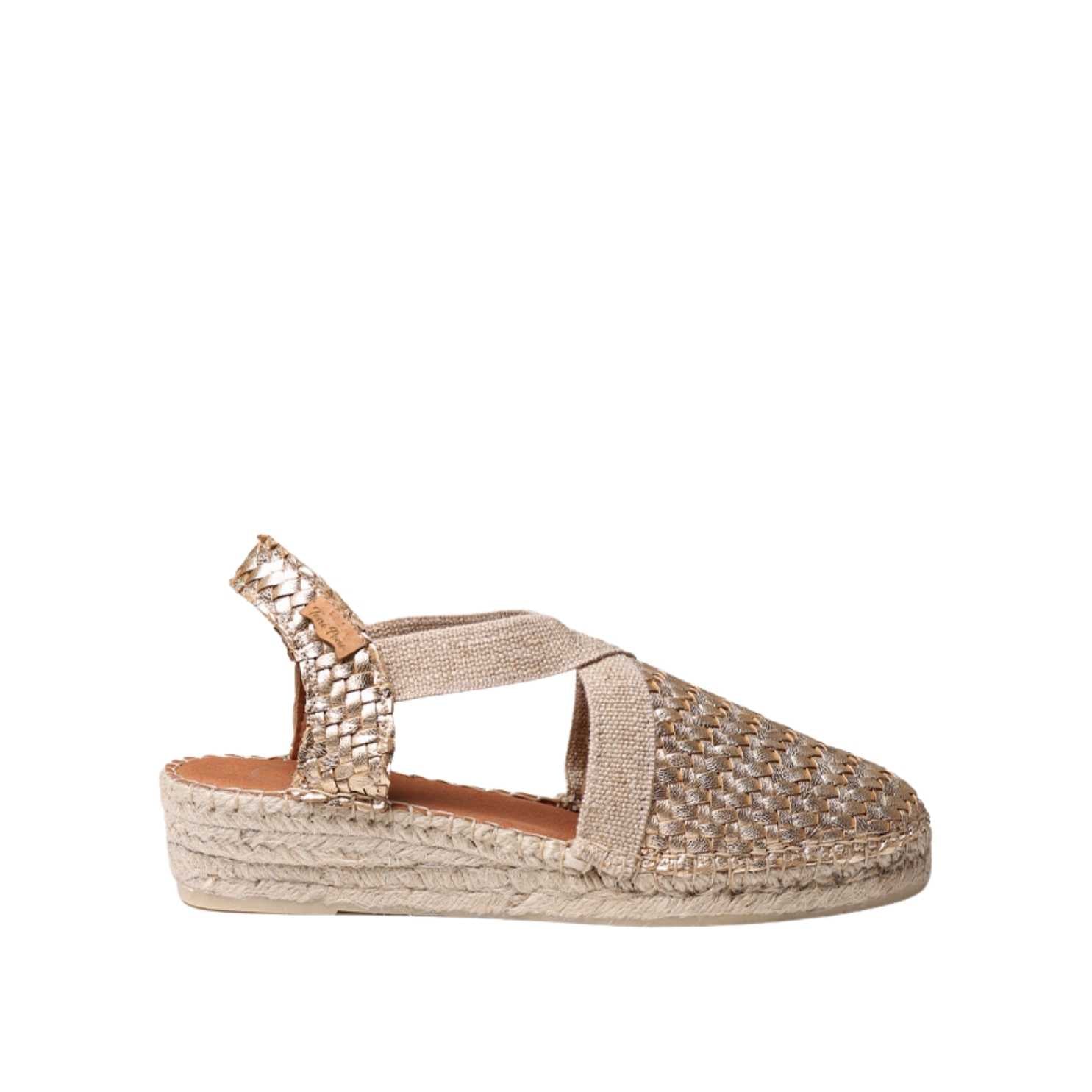 Women's Braided Leather Closed-Toe Wedge Espadrilles - Siracusa Style for Casual Outings & Summer Weddings
