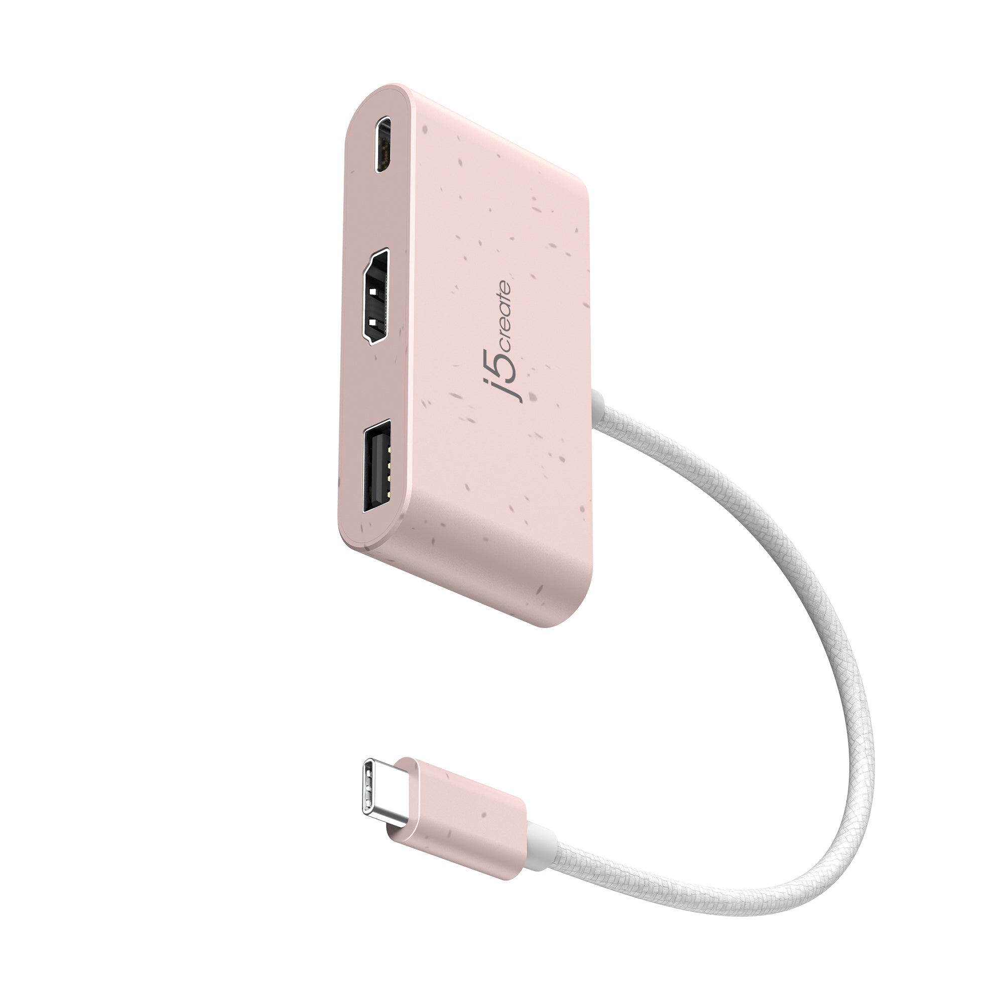USB C to HDMI & USB Type A Adapter with Power Delivery - 4K Video, Fast Charging for MacBook, iPad, Chromebook, Gaming & Home Office Setup