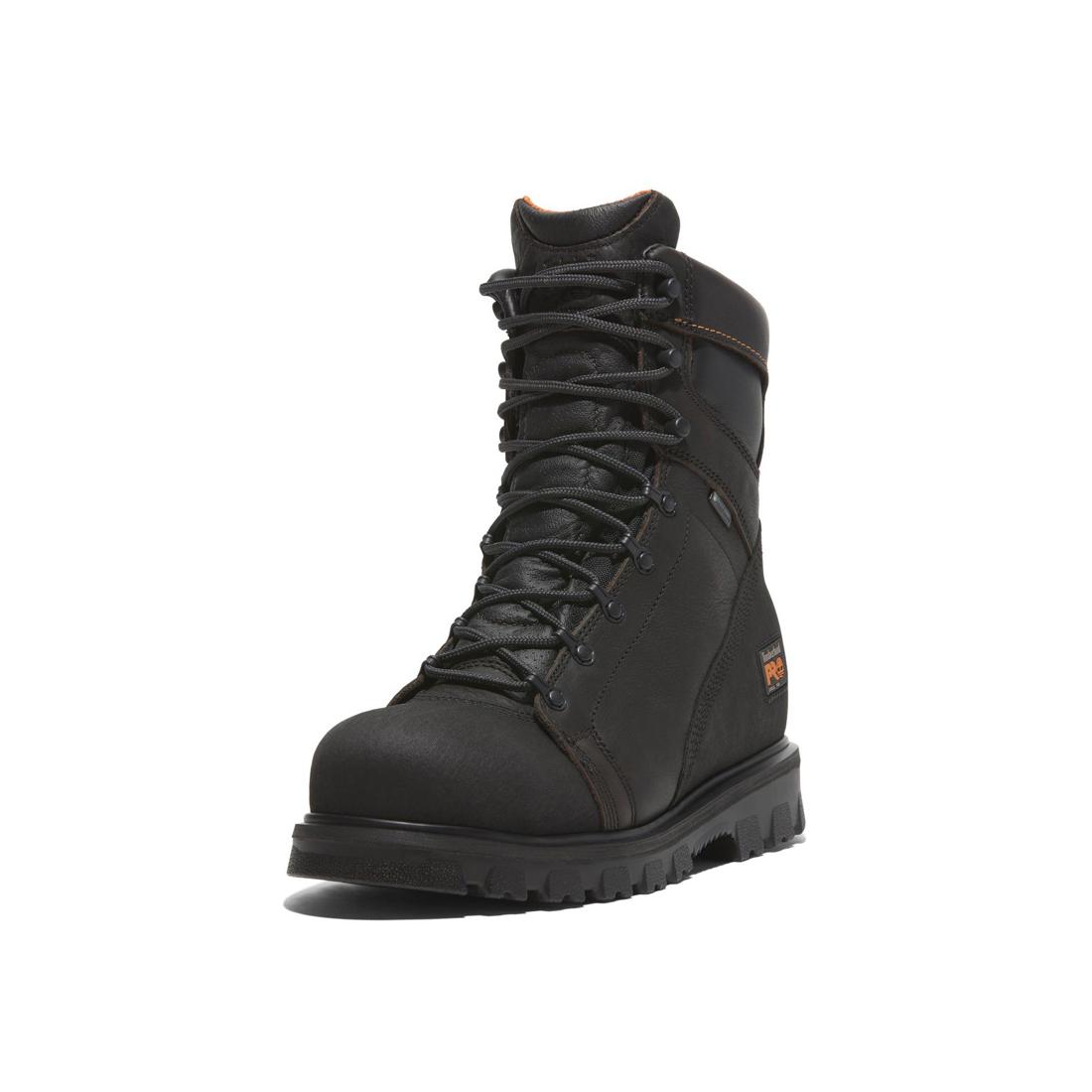 Rigmaster 8 Inch Steel Toe Waterproof Work Boots for Men - Brown Safety Shoes for Construction, Warehouse & Outdoor Work - ASTM F2413-18 Certified