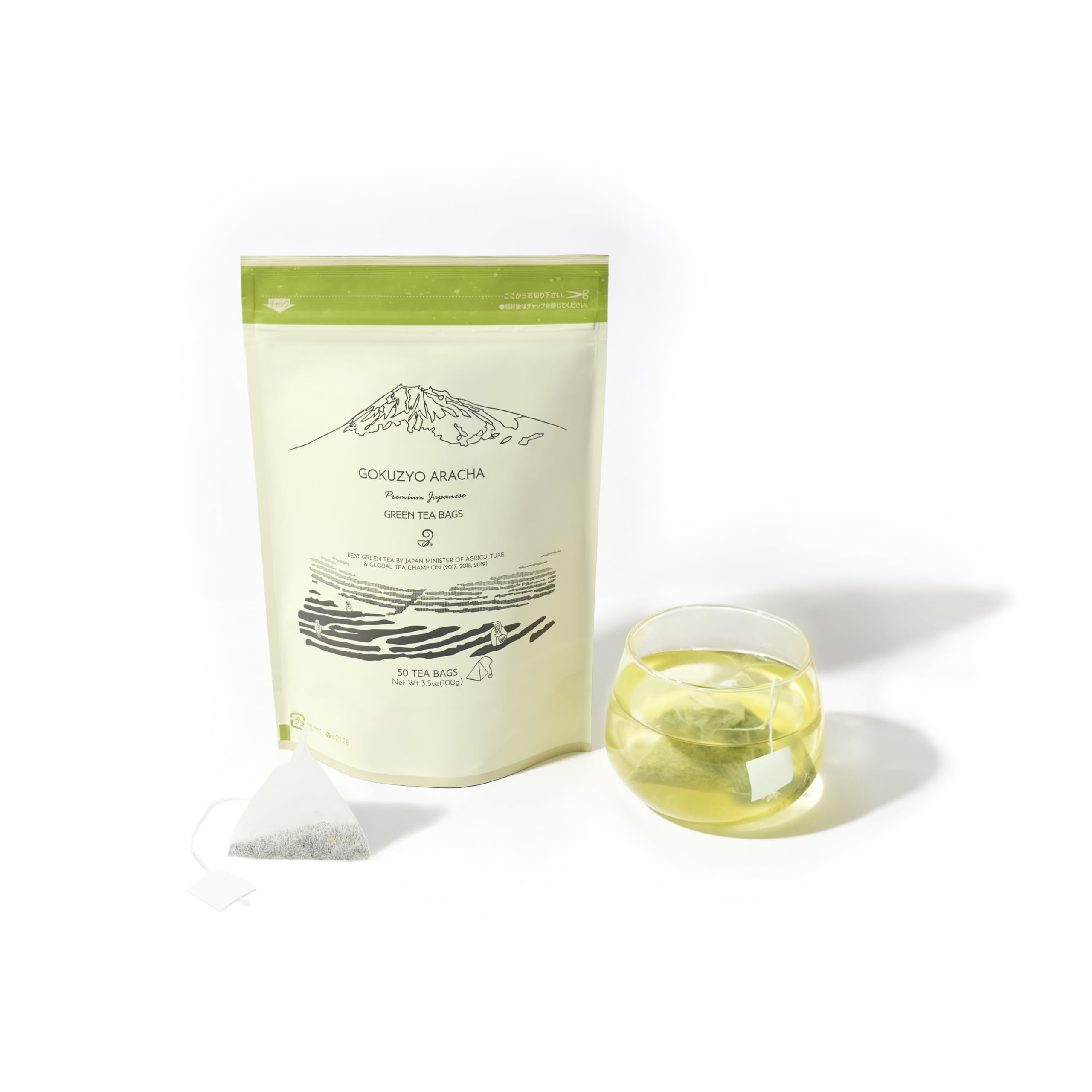 Premium Japanese Green Tea Assortment - Gyokuro, Gokuzyo Aracha, Issaku, Nozomi & Teabag Set - Non-GMO, Delicate Flavor - Perfect for Tea Lovers, Gifts & Relaxation Moments