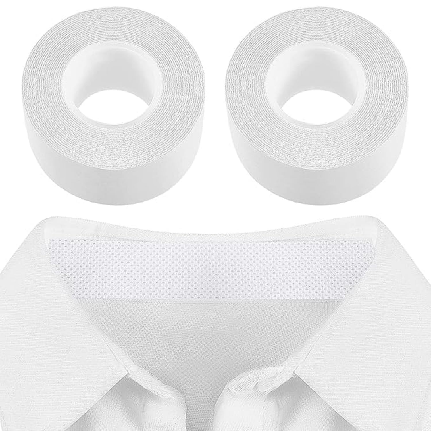 KIRIADA 2-Pack Disposable Collar Protectors - Sweat Absorbing Neck Pads, Anti-Perspirant Stickers for Men & Women, Self-Adhesive Invisible Hat Liners - Perfect for Work, Sports & Outdoor Activities to Prevent Sweat Stains on Shirts
