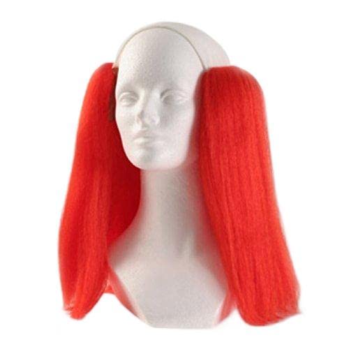Red Bald Clown Straight Wig for Costume Parties - Perfect for Halloween, Cosplay & Circus Performances