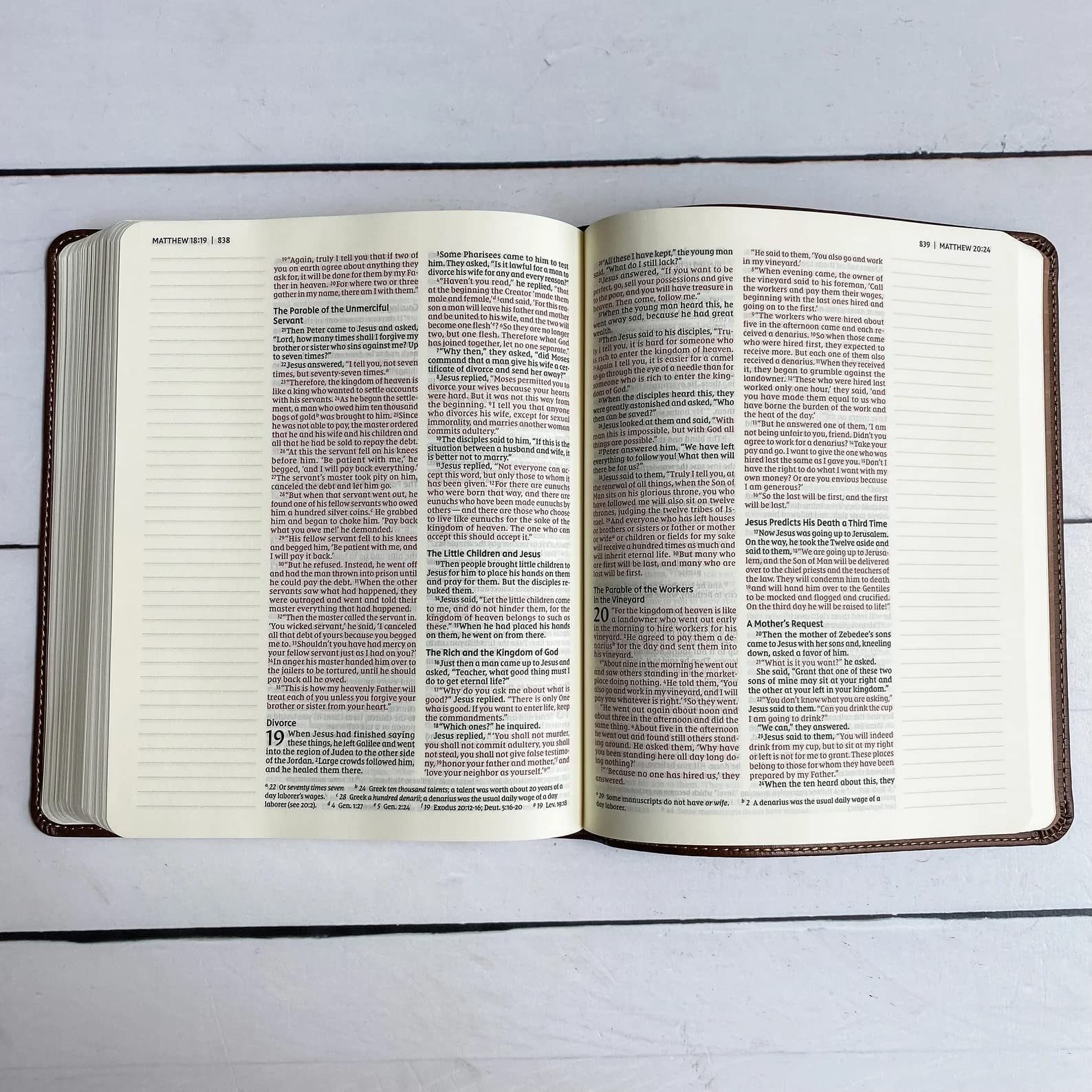 Hand Lettered & Laser Engraved NIV Journaling Bible - Personalized Christian Gift with Custom Name Engraving - Perfect for Bible Study, Prayer Journaling & Faith-Based Gifting