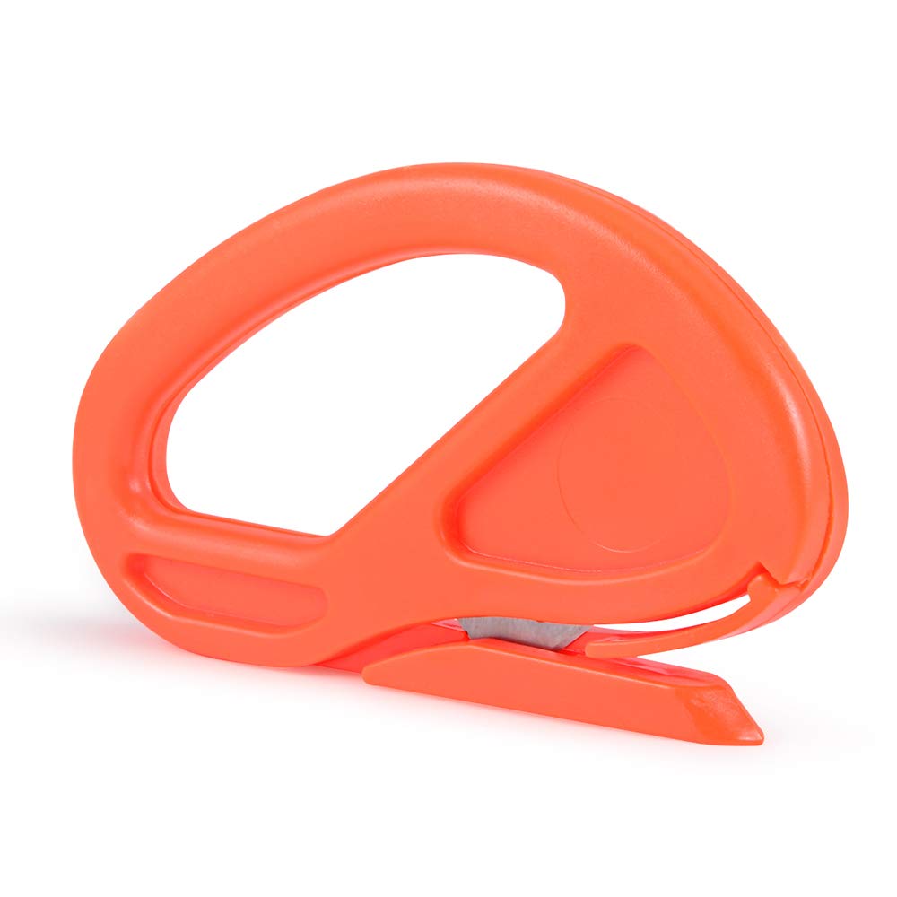 Gomake Wrapping Paper Cutter - Safety Vinyl Film Cutter & Craft Knife for Gift Wrapping, Vinyl Wrap, Wallpaper - Perfect for Holiday, Birthday & Christmas Gift Wrapping - Orange